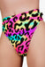 Cleo the Hurricane High Rider Hot Pants - Neon Leopard-Cleo the Hurricane-Pole Junkie