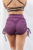 Lunalae High Waist Drawstring Bottoms - Recycled Mulberry-Lunalae-Pole Junkie