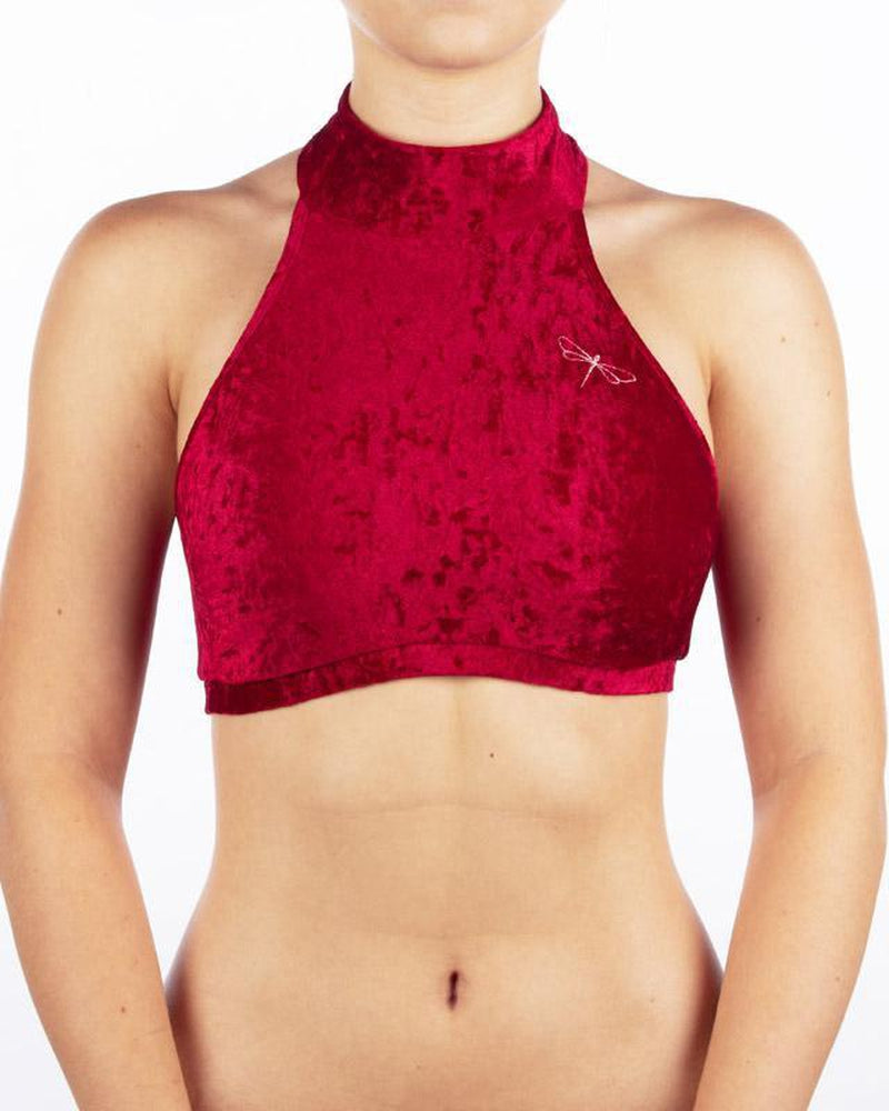 Dragonfly Lisette Top - Velvet Red-Dragonfly-Pole Junkie